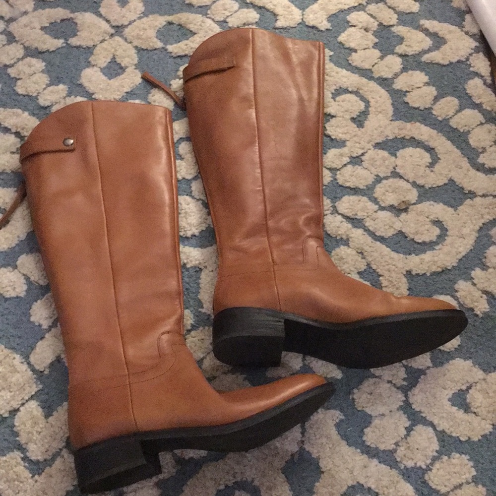 Franco Sarto LIGHTLY used Leather Riding Boots 8